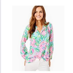 BRAND NEW Lilly Pulitzer Elsa Silk Blouse